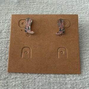 3/$15 or 4/$20 Cowgirl boot stud earrings